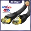 ZoeRax Cáp Ethernet Cat8 40Gbps 24AWG SFTP - Tốc độ cao, chịu ngoài trời
