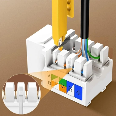 ZoeRax Cat6 Keystone Jack 90 độ Punch Down Khớp nối mô-đun - Giá 71.499₫