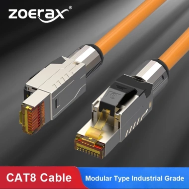 ZoeRax Cat8 Cáp Ethernet FTP 22AWG 2.000MHz 40Gbps LAN thế hệ 5 - giá 305.799 VND