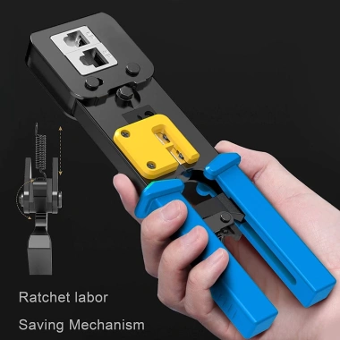 ZoeRax công cụ uốn RJ45 cho Cat5/5e/6, hỗ trợ đầu nối thông thường và End-Pass-Through, giá chỉ 351.999 VND