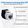 Zoerax Đầu Nối Chuyển Đổi Cat6a‑Cat7 Keystone RJ45 STP Kẽm 22‑26 AWG Giá 29.700₫ 3