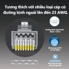 ZoeRax Đầu nối RJ45 CAT6a CAT6 CAT5e Mạ Vàng 1.1-1.2mm 30m - Bộ 50-100 chiếc Giá ưu đãi 87.999₫ 2