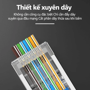 ZoeRax Đầu nối RJ45 CAT6a CAT6 CAT5e Mạ Vàng 1.1-1.2mm 30m - Bộ 50-100 chiếc Giá ưu đãi 87.999₫ 4 ZoeRax Đầu nối RJ45 CAT6a CAT6 CAT5e Mạ Vàng 1.1-1.2mm 30m - Bộ 50-100 chiếc Giá ưu đãi 87.999₫ 4