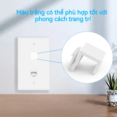 ZoeRax Giắc cắm Keystone trống 10 gói - Nắp chống bụi bảo vệ cổng, tấm tường, tấm vá - Chỉ 64.900đ