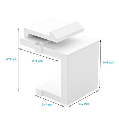 ZoeRax Giắc cắm Keystone trống 10 gói - Nắp chống bụi bảo vệ cổng, tấm tường, tấm vá - Chỉ 64.900đ