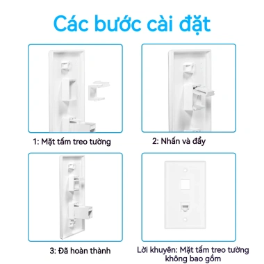 ZoeRax Giắc cắm Keystone trống 10 gói - Nắp chống bụi bảo vệ cổng, tấm tường, tấm vá - Chỉ 64.900đ