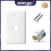 Zoerax Jack Keystone RJ45 CAT6/CAT5e Tấm tường Punch Down - Giá 49.500đ
