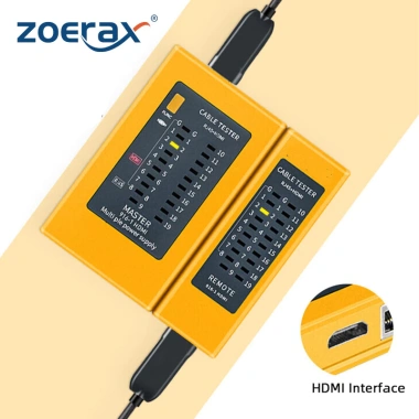ZoeRax Máy kiểm tra cáp 2 trong 1 HDMI và RJ45, đo nhanh, chính xác, 225.499 VND