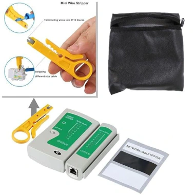 Zoerax Máy Kiểm Tra Cáp Mạng POE LAN RJ45 CAT5/CAT6 UTP, Chống Cháy, 27,280₫