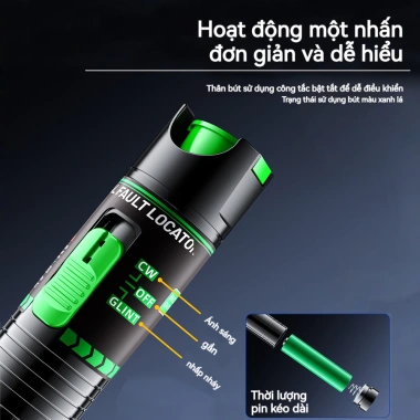 ZoeRax Máy kiểm tra cáp quang 30KM VFL Định vị lỗi trực quan 30MW, chuyển FC sang LC – Giá chỉ 394.900 VND 5