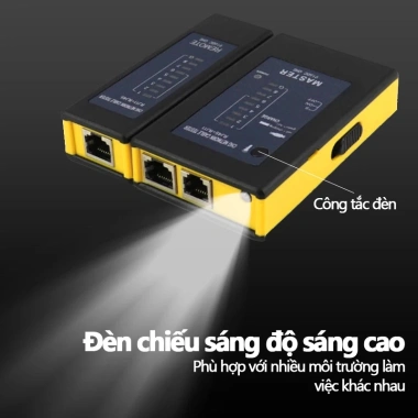 Zoerax Máy kiểm tra cáp RJ45 RJ11 RJ12 - Sạc lại, kiểm tra LAN, sửa mạng nhanh 4