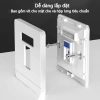 ZoeRax Ổ cắm tường RJ45 Ethernet mặt phẳng cổng đơn/đôi, tương thích CAT6/CAT5E/CAT5 - Giá ưu đãi 69.298 VND 2