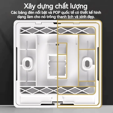 ZoeRax Ổ cắm tường RJ45 Ethernet mặt phẳng cổng đơn/đôi, tương thích CAT6/CAT5E/CAT5 - Giá ưu đãi 69.298 VND