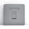 ZoeRax Ổ cắm tường RJ45 Ethernet mặt phẳng cổng đơn/đôi, tương thích CAT6/CAT5E/CAT5 - Giá ưu đãi 69.298 VND 6