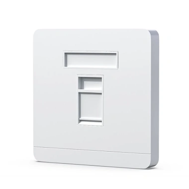 ZoeRax Ổ cắm tường RJ45 Ethernet mặt phẳng cổng đơn/đôi, tương thích CAT6/CAT5E/CAT5 - Giá ưu đãi 69.298 VND