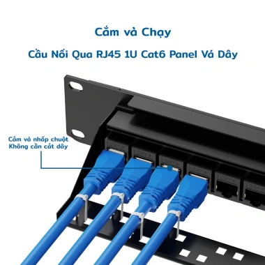 ZoeRax Patch Panel 1U 24 Cổng Cat6 Cat5E RJ45 UTP 19 Inch Tháo Rời 340.999 VND 3 ZoeRax Patch Panel 1U 24 Cổng Cat6 Cat5E RJ45 UTP 19 Inch Tháo Rời 340.999 VND 3