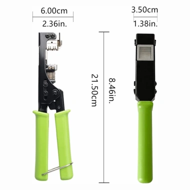 Zoerax Phụ Kiện Mô-đun Cắt Dây RJ45 1.800/180 Cat5‑Cat6 kèm 4 Cặp Jack Cắm Giá Giảm