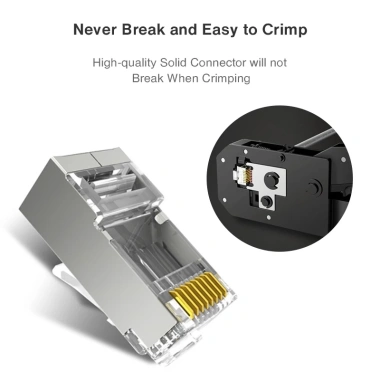 ZoeRax RJ45 Cat6 Cat6a Mô-đun Bảo Vệ Lỗ 1.1-1.2mm 8P8C Cáp Ethernet 87.999₫