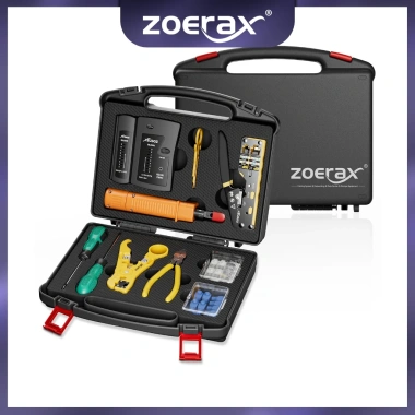 ZoeRax RJ45 CAT6 Crimp Tool Kit - Công cụ mạng, crimper, punchdown, stripper, chỉ 275.000đ