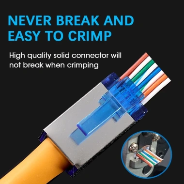 ZoeRax RJ45 Cat6 EZ - Đầu nối uốn phích cắm mô-đun STP cho cáp mạng, giá 77.000₫