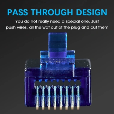 ZoeRax RJ45 Cat6 EZ - Đầu nối uốn phích cắm mô-đun STP cho cáp mạng, giá 77.000₫