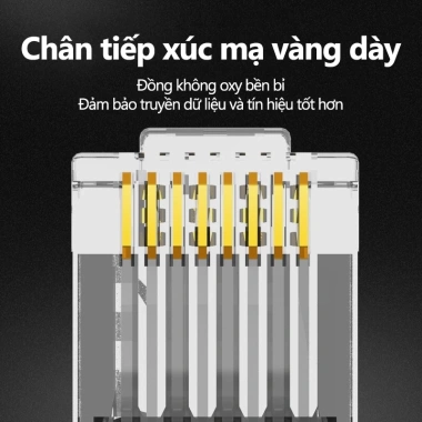 ZoeRax RJ45 Cat6/Cat6a Phích cắm mô-đun bảo vệ mạ vàng Ethernet STP giá 115.499 VND