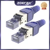 ZoeRax RJ45 CAT8 Đầu Nối Không Cần Công Cụ, Bảo Cáp Ethernet 10Gbps, Tái Dùng 1 Cái