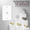 Zoerax Tấm Chắn Tường Đá Hoa Kỳ Mạ Điện Thấp Cặp Đôi 1 Mặt Gang - Giá chỉ 50.600₫ 2