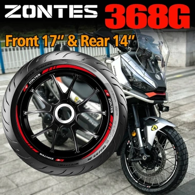 ZONS 368G Decal Bánh Xe Trung Tâm 17 inch & 14 inch Phản Quang Chống Thấm Nước