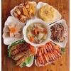 1 bộ bát đĩa hoa mặt trời nhựa nguyên sinh trắng - rẻ đẹp sang trọng, phù hợp bày bàn thờ cúng gia tiên 39.999₫ 2
