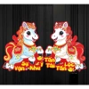 1 Cặp 2 Miếng Ngựa 3D Dán Cửa, Kính, Tường - Trang trí nhà cửa Tết, Giá chỉ 29.000₫ 3