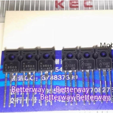1 Cặp Transistor KTA1.381-Y/KTC3.503-Y (2SA1.381 + 2SC3.503) mới - Giá 104.500 VND