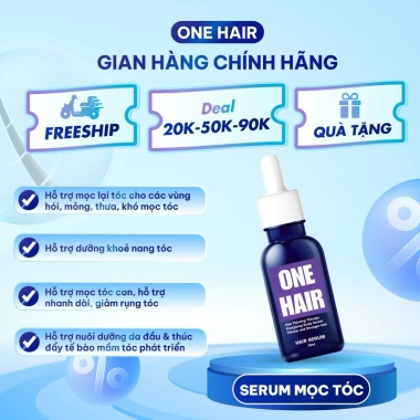 1 Tặng 1 Serum Dưỡng Nang Tóc One Hair + Redensyl 50ml, Hỗ Trợ Mọc Lại Tóc Rụng Hói, Giảm Giá 135k