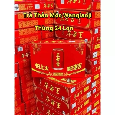 1 thùng 24 lon 330ml Trà Thảo Mộc Thanh Nhiệt Giải Độc Mát Gan - Trà Sâm Wanglaoji Giá Ưu Đãi 280.000
