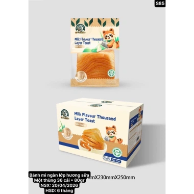 1 thùng 30 bánh mì Vạn Tượng ngàn lớp vi sữa 75g - Mới, hạn dùng 6 tháng, giá chỉ 246.880 VND 9 1 thùng 30 bánh mì Vạn Tượng ngàn lớp vi sữa 75g - Mới, hạn dùng 6 tháng, giá chỉ 246.880 VND 9