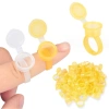 1 túi 50 chum nhẫn nhựa cứng nắp kín ngăn đổ mực xăm tiện lợi giảm giá 42.500 VND 2