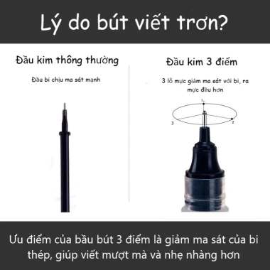 10 Bút Gel Nước Muji Ngòi 0.5mm Mực Đều Viết Trơn - Giá ưu đãi 25.000đ 5