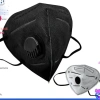 10 cái khẩu trang y tế N95 5 lớp đen có van hoặc không van - giá 13.000 VNĐ