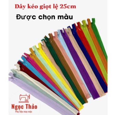 10 chiếc khoá giọt lệ 25cm KCC mềm trơn - Giá chỉ 11.999 VND, giảm mạnh