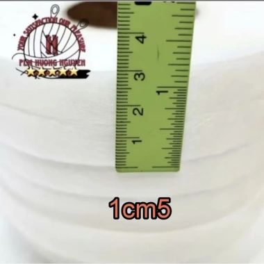 10 cuộn 100 yard Keo tan ủi vải, mếch mex 1-2cm, kết dính 2 lớp - Giá 63.500đ 5