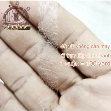 10 cuộn 100 yard Keo tan ủi vải, mếch mex 1-2cm, kết dính 2 lớp - Giá 63.500đ 6
