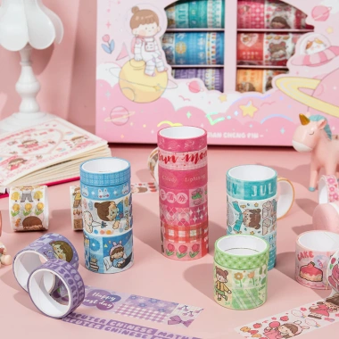 10 Cuộn Washi Tape Dễ Thương - Trang Trí Bullet Journal, Sổ, Nhãn Sticker, Giá 25.250₫ 5 10 Cuộn Washi Tape Dễ Thương - Trang Trí Bullet Journal, Sổ, Nhãn Sticker, Giá 25.250₫ 5