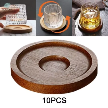 10 Đĩa Xoay Đế Lót Ly Đa Năng - Phụ Kiện Nhà Bếp, Bàn Ăn, Tủ Lạnh, Giá Chỉ 214.920 VND 5