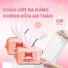 10 gói khăn ướt GUMMI không cồn không parabens cao cấp cho bé, an toàn, 63.218₫