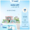 10 Gói Thùng Khăn ướt gấu TT MART 625g - Nhiều màu, có mùi, Giá siêu tiết kiệm 120.000đ