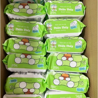 10 Gói Thùng Khăn ướt gấu TT MART 625g - Nhiều màu, có mùi, Giá siêu tiết kiệm 120.000đ