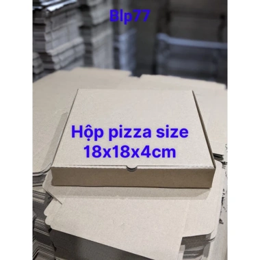 10 Hộp Giấy Đựng Bánh Pizza 18x18x4cm Giá Ưu Đãi 26.000 VNĐ Tiện Lợi Bảo Quản