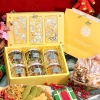10 Hộp Quà Tết Kim Xuân Cao Cấp - Màu Vàng - Hạt, Mứt, Bánh Kẹo, Hũ PET 205k 9