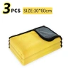10 khăn lau Microfiber chuyên dụng ô tô – Siêu thấm hút, hai mặt vàng xám, giá chỉ 80.000₫ 10