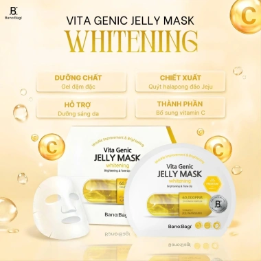 10 mặt nạ Banobagi Vita Genic Jelly Mask Hàn Quốc - Dưỡng ẩm, Trắng da, Vitamin, Giá 135.000